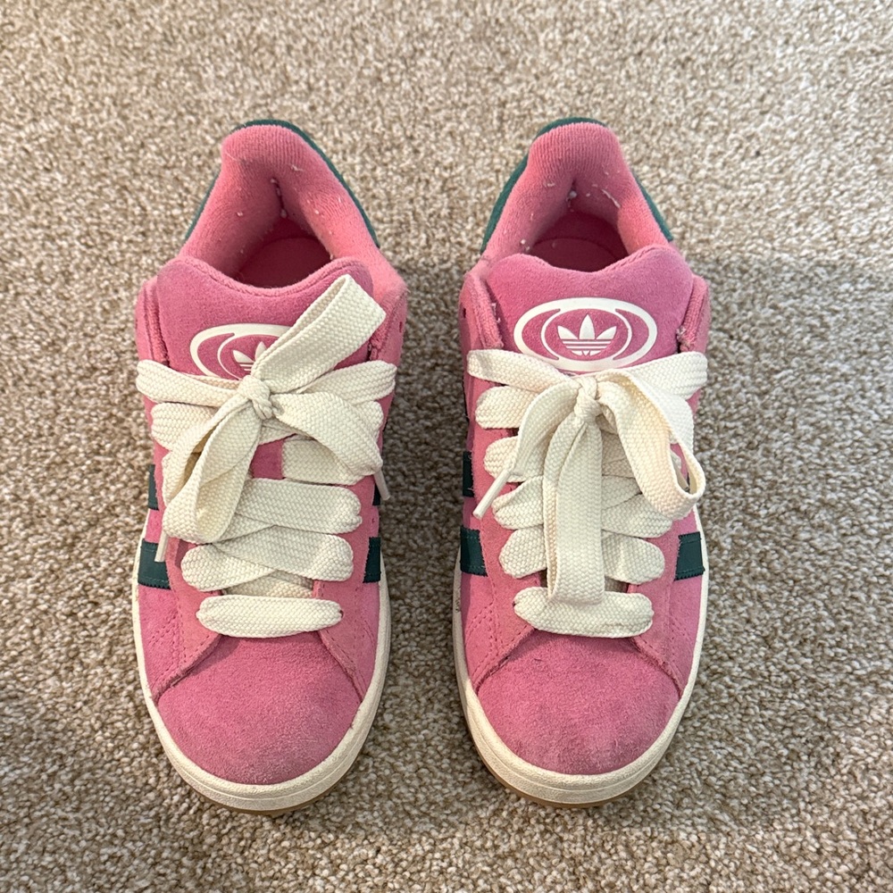 Adidas Pink and Cream Casual Sneakers